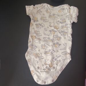 Bundle Item Only! Carter's 3m White and Gray Construction Print Bodysuit